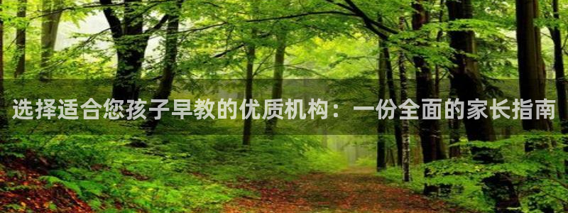 天顺娱乐颗943994：选择适合您孩子早教的优质机构：一份全面的家长指南