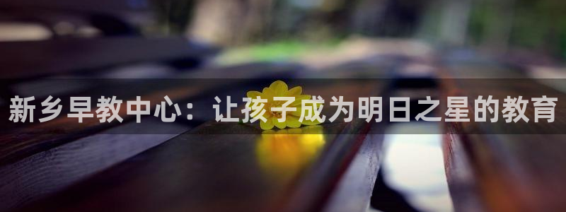 天顺娱乐主管妈判官333OO：新乡早教中心：让孩子成为明日之星的教育