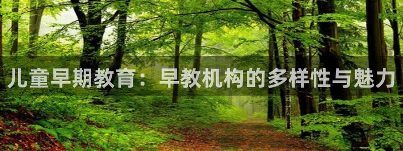 天顺娱乐澳70 48：儿童早期教育：早教机构的多样性与魅力