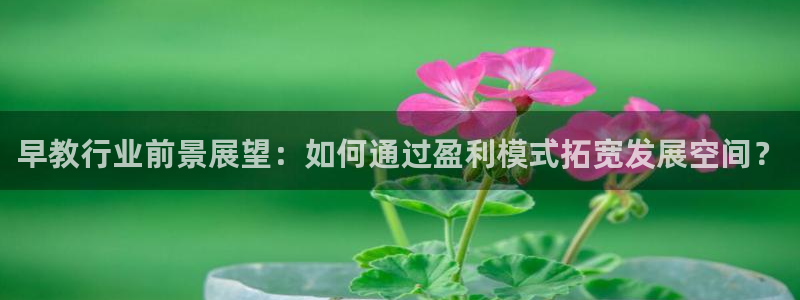 天顺娱乐时时彩：早教行业前景展望：如何通过盈利模式拓宽发展空间？