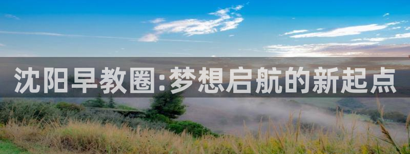 天顺娱乐施7O667：沈阳早教圈:梦想启航的新起点