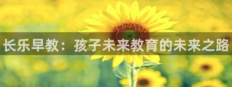 天顺娱乐负责人爪顶p29999:长乐早教:孩子未来教育的未来之路