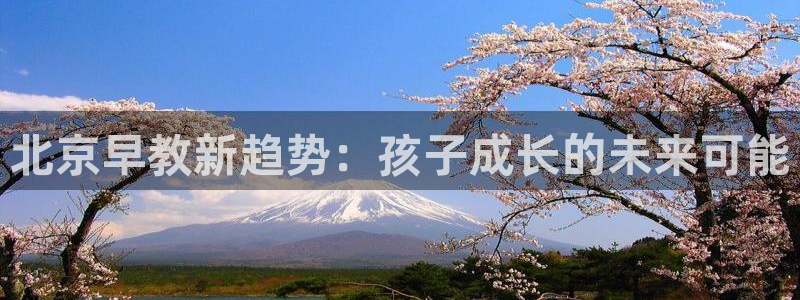 天顺娱乐张74OOO5：北京早教新趋势：孩子成长的未来可能