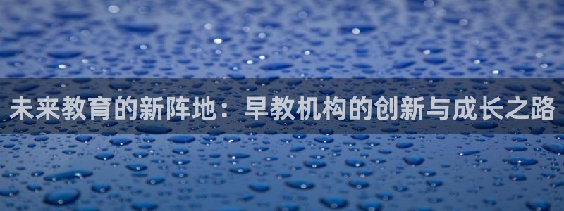 天顺娱乐戏78778卧:未来教育的新阵地:早教机构的创新与成长之路