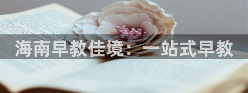 天顺娱乐镁:海南早教佳境:一站式早教